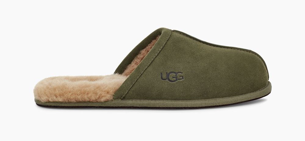 Ugg Slipper Mens - Ugg Scuff Olive - 549QCTERU